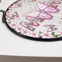 Mom Gifts Butterflies - Personalized Stained Glass Window Hanging Suncatcher