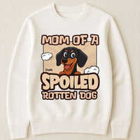 Mom Of A Spoiled Rotten Dog - Retro Dog Version - Personalized Shirt