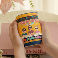 Mom Life Got Me Feelin' Un Poco Loca - Personalized Wine Tumbler