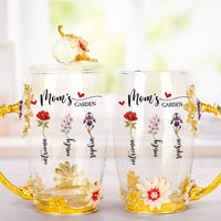 Mom's Garden, Grandma's Garden - Custom Kids' Birth Flower - Personalized Glass Cup
