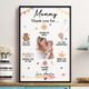 Mommy Gifts From Baby Son Daughter Custom Photo - Personalized Poster