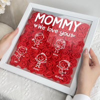 Mommy We Love You Doodle - Personalized Shadow Box