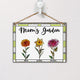 Mom's Garden Mother's Day Gift For Her - Personalized Wood Sign