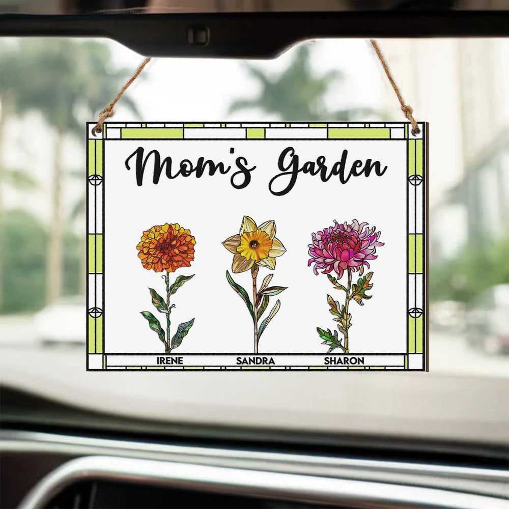 Mom's Garden Mother's Day Gift For Her - Personalized Wood Sign