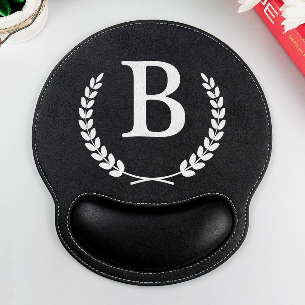 Monogram Pattern - Personalized Mouse Pad | Custom Stylish Desk Accessory