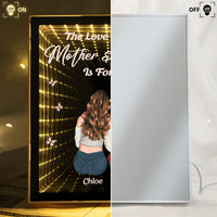Mother And Daughters, Sons Forever Linked Together - Personalized Infinity Mirror Light Box
