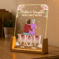 Mother & Daughter Forever Linked Together Mother's Day Gift For Mom - Personalized Night Light