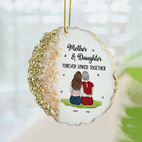 Mother & Daughter Forever Linked Together - Personalized Resin Ornament