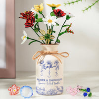 Mother & Daughters Forever Linked Together - Personalized Vase