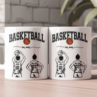 Mother's Day Gifts, Custom Basketball Mom, Grandma - Personalized Mug