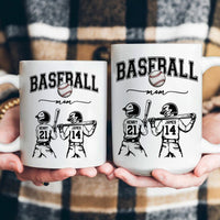Mother's Day Gifts, Custom Baseball Mom, Grandma - Personalized Mug