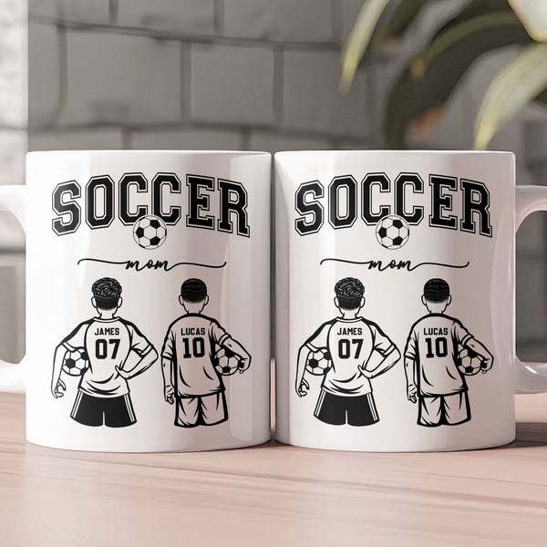 Mother's Day Gifts, Custom Soccer Mom, Grandma - Personalized Mug