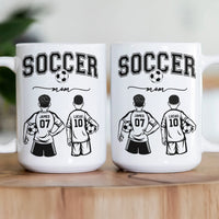 Mother's Day Gifts, Custom Soccer Mom, Grandma - Personalized Mug
