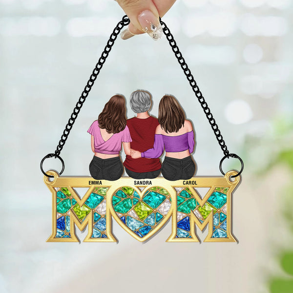 Mother's Day Gift For Mom New Version - Personalized Window Hanging Suncatcher