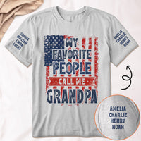 My Favorite People Call Me Grandpa Vintage Style 2 - Personalized Shirt