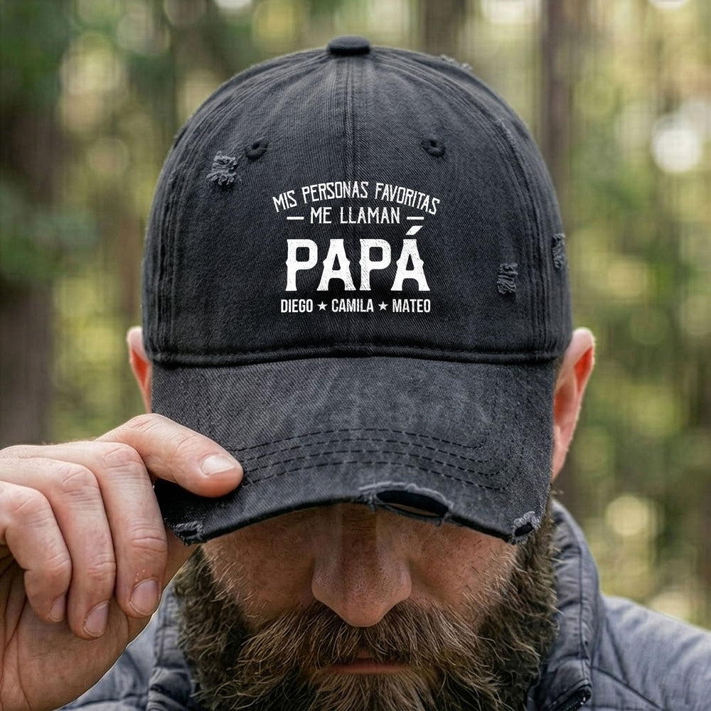 My Favorite People Call Me Papa & More - Personalized Cap