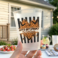 Personalized Let's Get Spooky Frosted Cups – Custom Halloween Party Favors & Plastic Drinkware Decor