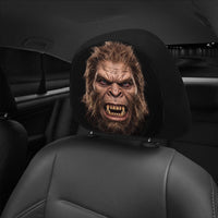 Personalized Cryptid Car Headrest Covers, Custom Spooky Monster Halloween Car Accessories