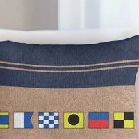 Name In Nautical Flags - Personalized Pillow Cover