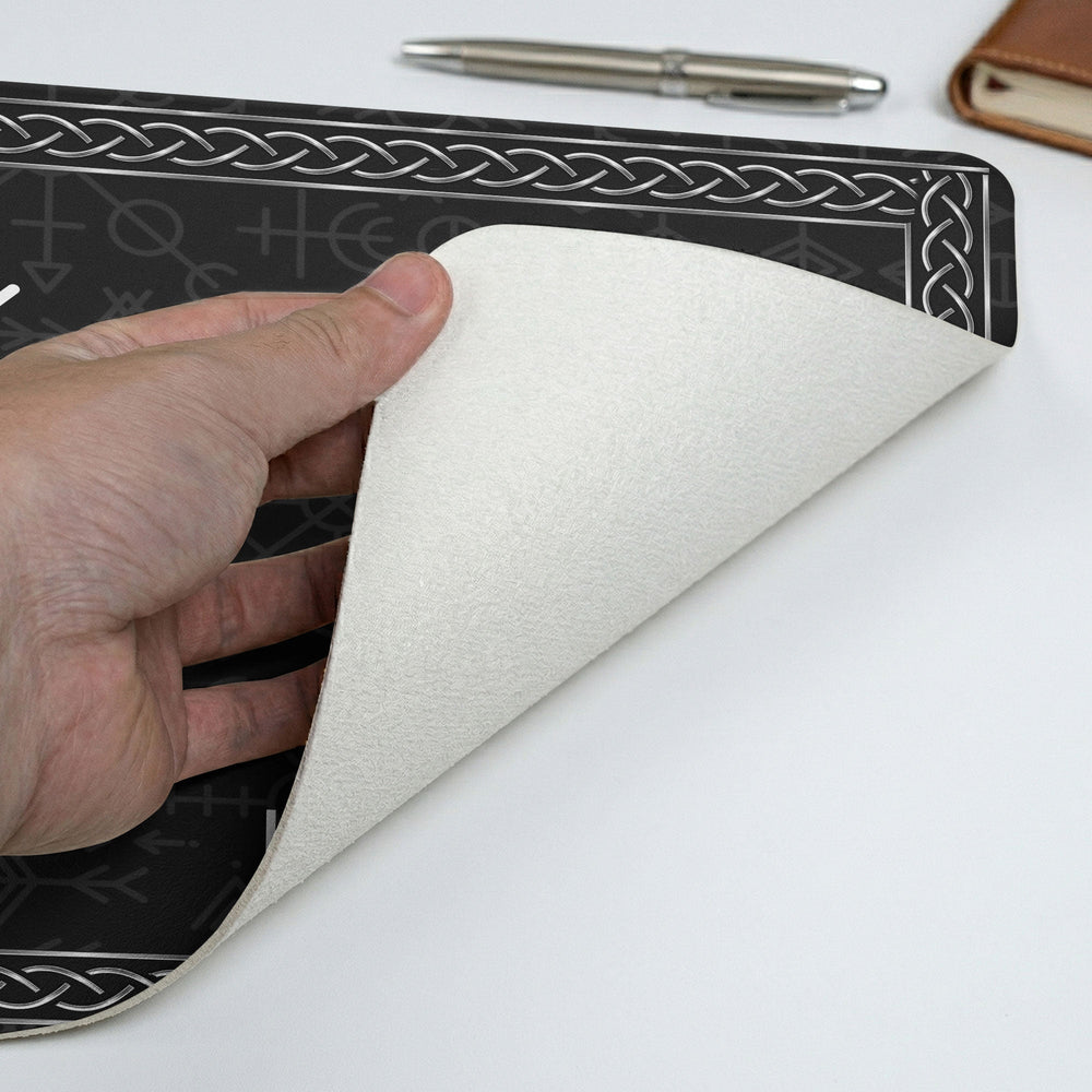 Name In Viking Runes Norse Mythology - Personalized Desk Mat