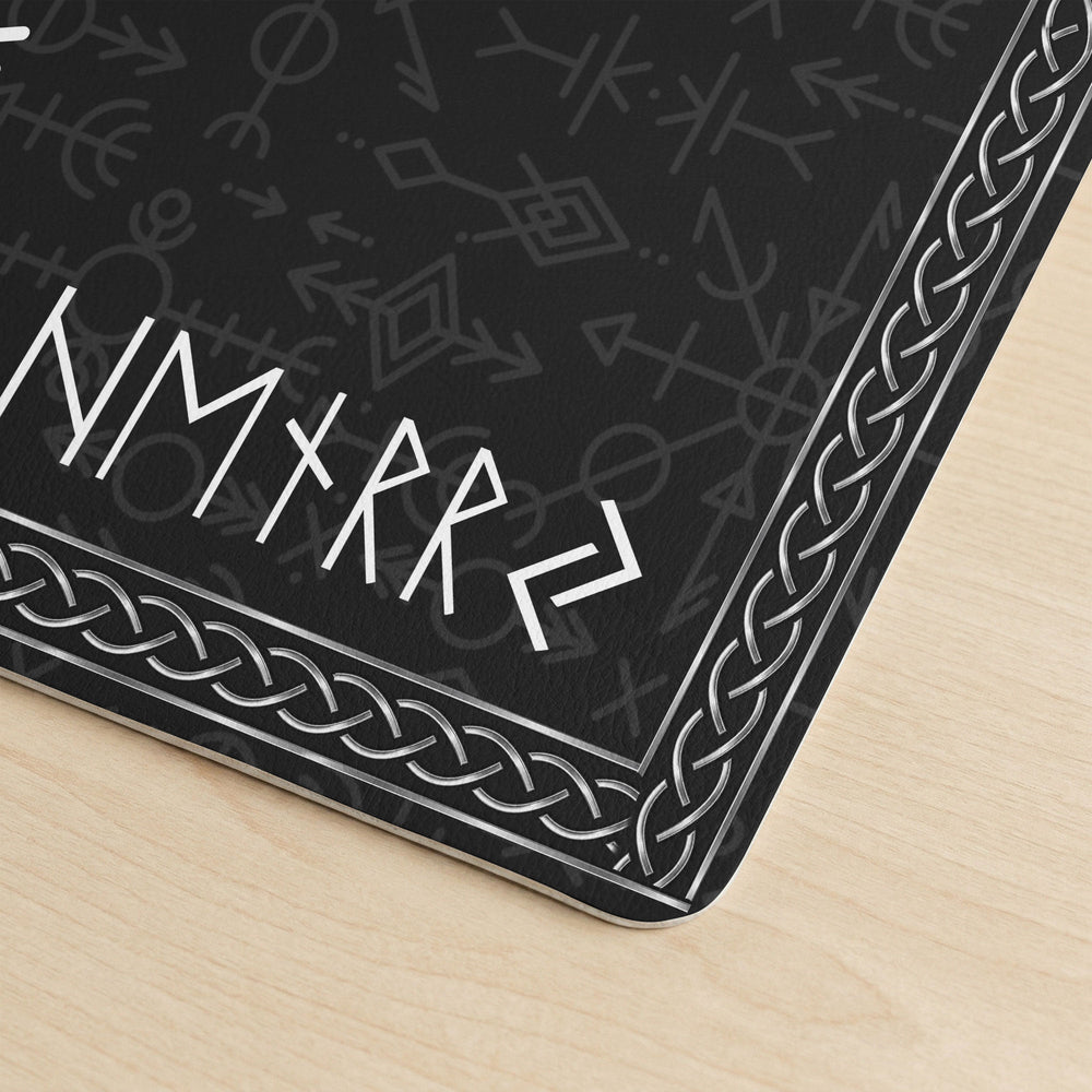 Name In Viking Runes Norse Mythology - Personalized Desk Mat