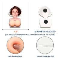 Naughty Upload Face Valentine Gift - Personalized Fridge Magnet