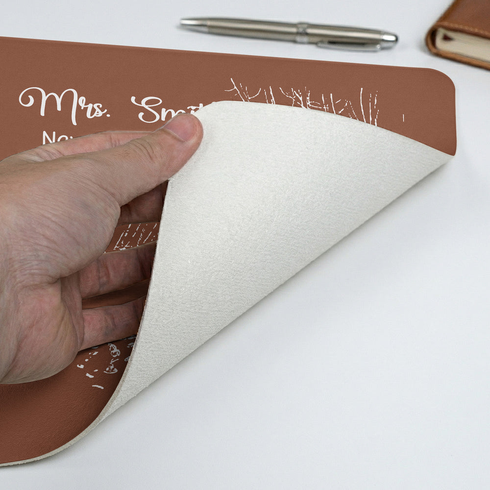Never Forget The Difference You Make - Teacher Appreciation, Back To School Teacher Gift - Personalized Desk Mat