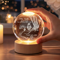 Never Forget The Difference You Make - Thank You Gift - Personalized Night Light
