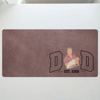 New Dad Mom Custom Faceless Art - Personalized Desk Mat