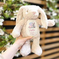 New Baby Baby Shower Gift - Personalized Bunny Plush