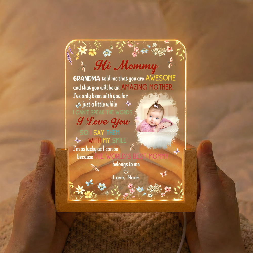 New Mom Mother's Day Gift The Best Mommy Belongs To Me - Personalized Night Light
