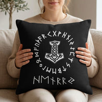 Norse Mythology, Name In Viking Runes - Personalized Pillow Cover