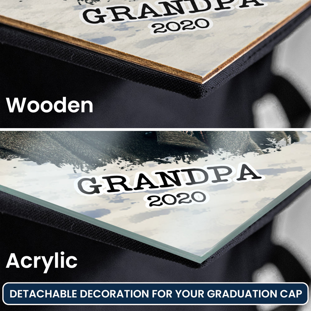 On Your Graduation Day Memorial Custom Photo - Personalized Graduation Cap Topper