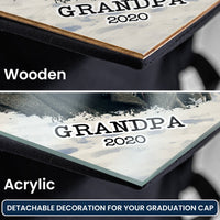On Your Graduation Day Memorial Custom Photo - Personalized Graduation Cap Topper