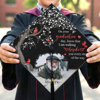 On Your Graduation Day Memorial Custom Photo - Personalized Graduation Cap Topper