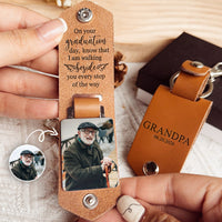 On Your Graduation Day Memorial Custom Photo - Personalized Keychain