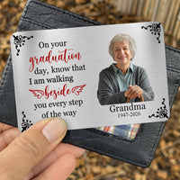 On Your Graduation Day Memorial Custom Photo - Personalized Wallet Card
