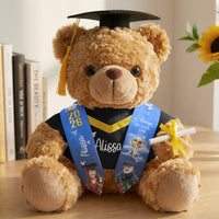 On Your Graduation Day Memorial - Personalized Graduation Teddy Bear