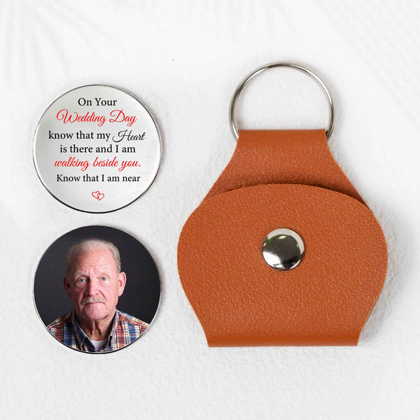 On Your Wedding Day Memorial Custom Photo - Personalized Pocket Hug