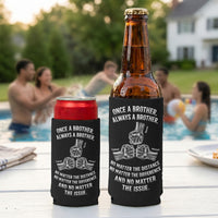 Once A Brother, Always A Brother, No Matter The Distance - Personalized Can Cooler