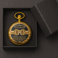 Once A Brother, Always A Brother, No Matter The Distance - Personalized Pocket Watch | Meaningful Brother Gift
