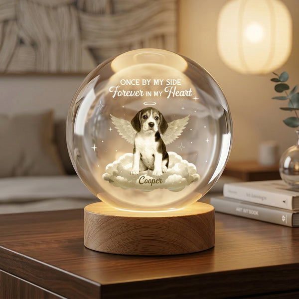 Once By My Side Forever In My Heart - Personalized Night Light