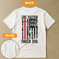 One Nation Under God 250 Years - Back Printed Shirt