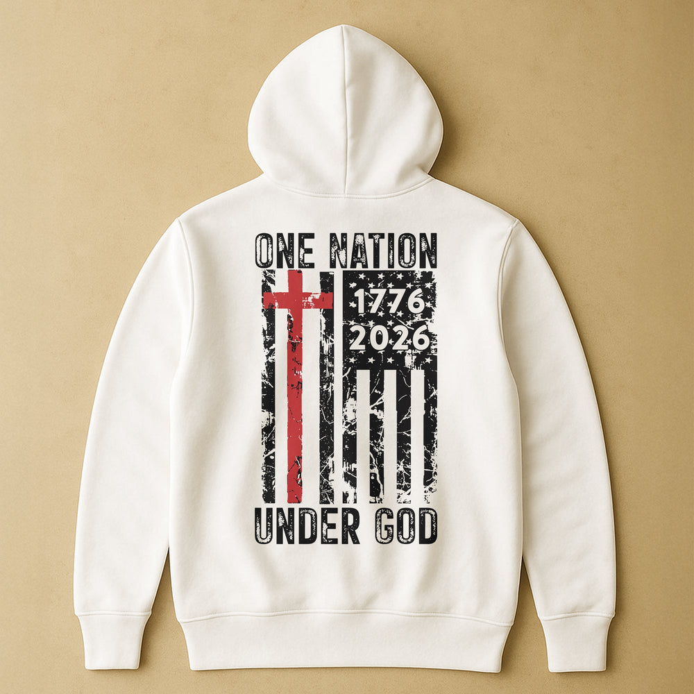 One Nation Under God 250 Years - Back Printed Shirt