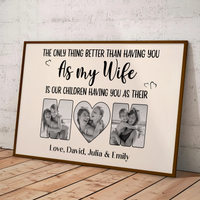 Our Children Having You As Their Mom, Mother'S Day Gift For Wife - Personalized Poster