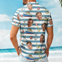Our Family Cruising - Personalized Photo Hawaiian Shirt