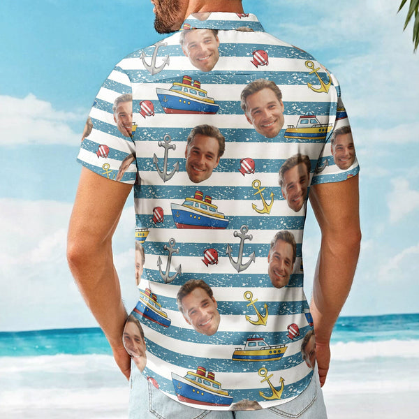 Our Family Cruising - Personalized Photo Hawaiian Shirt