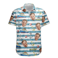 Our Family Cruising - Personalized Photo Hawaiian Shirt