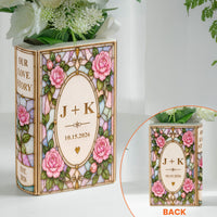 Our Love Story - Custom Anniversary Gift For Couples - Personalized Vase