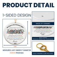 Custom Team Christmas Lights Ornament - Funny Employee Appreciation Gift